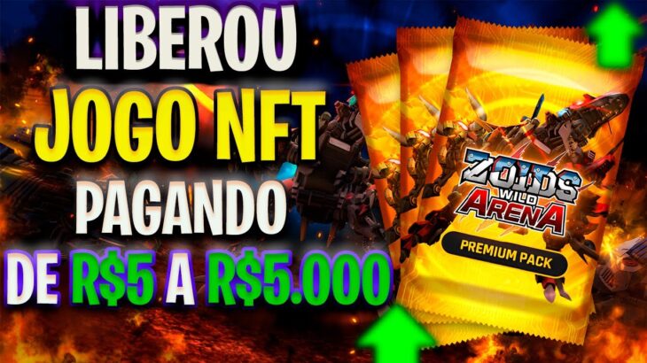 GANHE DE R$5 A R$5.000 GRATIS JOGANDO I NOVO JOGO NFT ZOIDS WILD ARENA