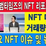 범타임즈의 NFT 리포트/NFT 마켓 거래량 추세/주요 NFT 이슈 및 뉴스