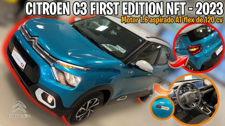 NOVO CITROEN C3 FIRST EDITION 1.6 AT NFT BI TOM 2023. O MAIS TOP DA LINHA  |VALE R$ 99 MIL|