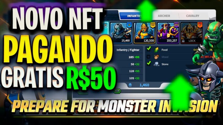 NOVO JOGO NFT PAGANDO GRÁTIS! GANHE R$50 GRATIS JOGANDO LEAGUE OF KINGDOMS