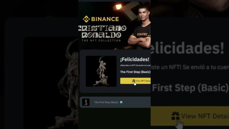 ¿Obtuviste tu NFT CR7 (Cristiano Ronaldo) en BINANCE?