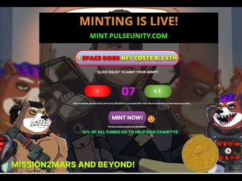 Space Doge! NFT Minting is now OPEN! Mission to Mars