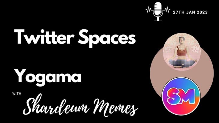 Twitter Spaces of Yogama NFT project by Shardeum Memes |  #yogama #shardeumtimes #shardeummemes