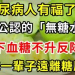 糖尿病人有福了！它是公認的「無糖水果」，吃得越多血糖降得越厲害，糖尿病再也不敢纏上你！還能預防三高，老年癡呆，一輩子遠離心腦血管疾病！【養生常談】