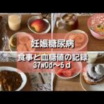 【妊娠糖尿病】食事と血糖値の記録｜妊娠37週0日～6日