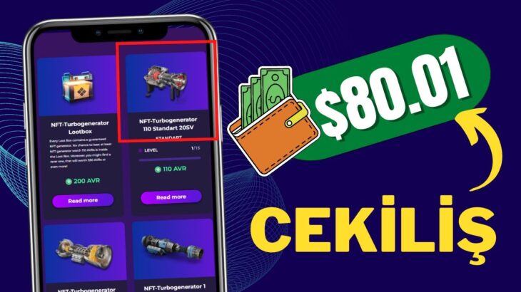 $80 AVRORA NFT JENERATÖR ÇEKİLİŞİ (AYLIK 500-2000TL) 🤑 İnternetten Para Kazanma 2023