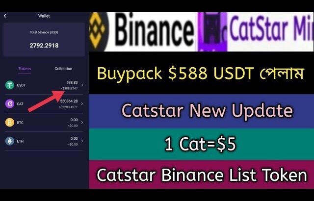 Catstar Mining Buypack Usdt Offer 2023। Catstar Exchange,Nft।Catstar Paymemt Update News,Stb