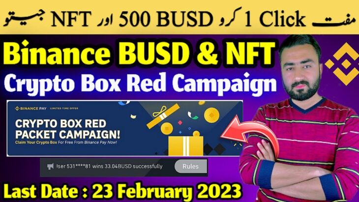 Claim BUSD & NFT Crypto Box Red Packet Campaign | Binance Se Paise Kaise Kamaye | Binance New Loot