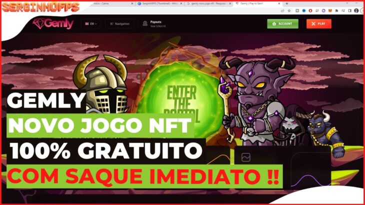 [ GEMLY ] NOVO JOGO NFT TOTALMENTE GRÁTIS DE MINERAÇÃO ESTILO ROLLERCOIN. REVIEW COMPLETO !!