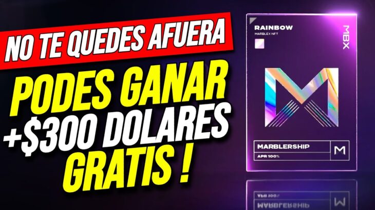 Ganaron mas de $300 DOLARES GRATIS con los NFT de MARBLEX Marblership WEB3