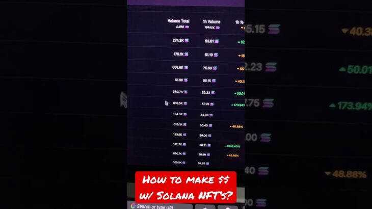 How to make $$$ w/ Solana NFT’s?