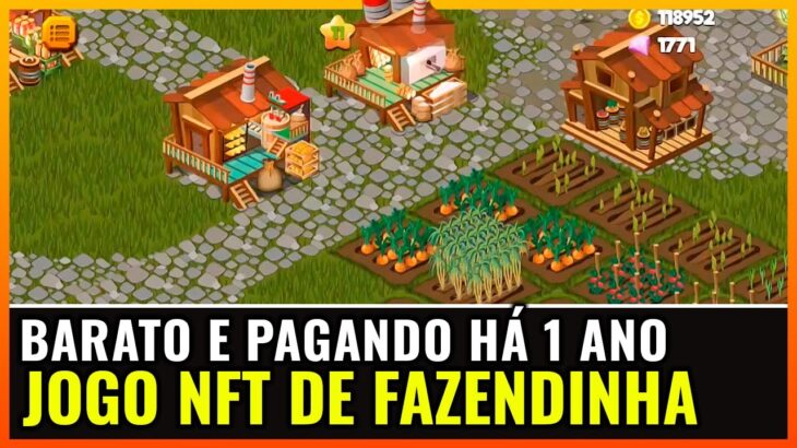 JOGO NFT BARATO PAGANDO A 1 ANO! NÃO GASTA MUITO TEMPO, DE FAZENDINHA MOBILE E PC – VEGGIES FARM