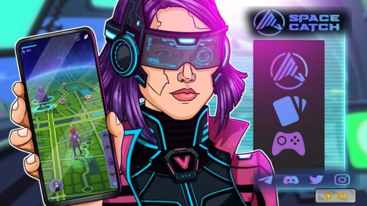 Spacecatch play to Earn free to play mobile AR & NFT game with RPG features