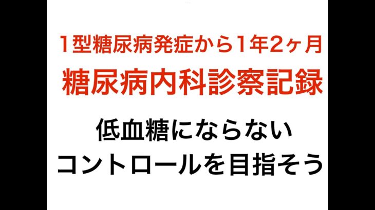 【１型糖尿病】2023.3.3 糖尿病内科受診（発症から１年2ヶ月）