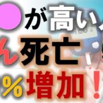 〇〇が高い人は「がん」死亡率が40％アップ：糖尿病コントロールの重要性