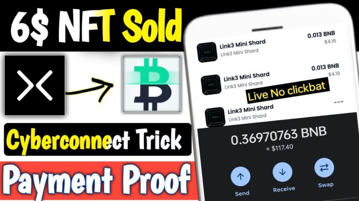 Cyberconnect Nft sold Live 100$ 🤯 Live Cyber connect unlimited trick 🔥🔥 Cyber connect Mystery box