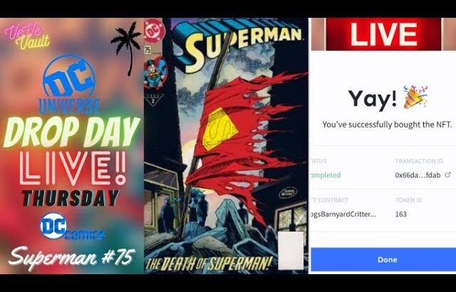 DC Drop Day LIVE – Supreman #75 DC Digital Comics Blindbox NFT Drop! w/MoKnowz – Good Luck!!