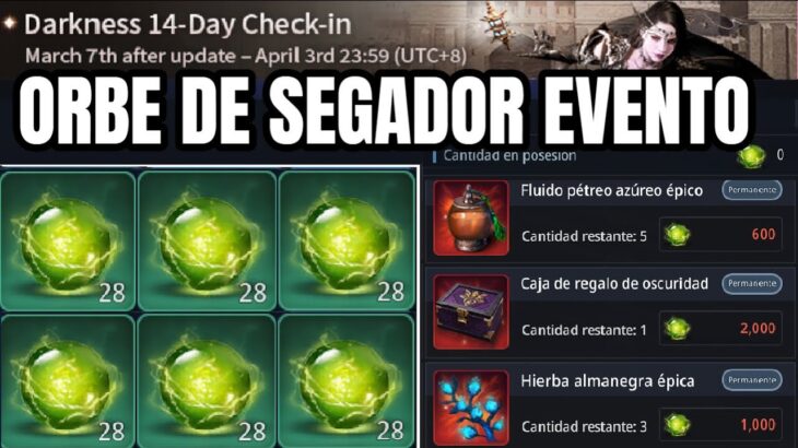 DONDE INTERCAMBIAR O CANJEAR ORBE DE SEGADOR + EVENTOS | DARKNESS | MIR4 NFT