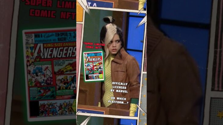 Jenna Ortega As Rogue In MCU X-Men🤔? + NFT Comic “Avengers Annual 10” #nfts #jennaortega #snl