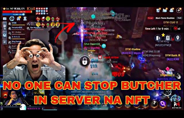 MIR4-BUTCHER IS LIKE A BOSS IN SERVER NA NFT 😱 | ASIA PLAYER BUILD DIFFERENT | RAW STATS IS THE KEY