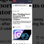 Meta Bringing Down NFT support for Instagram