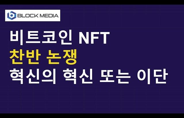 비트코인 NFT 찬반 논쟁…혁신인가 이단인가