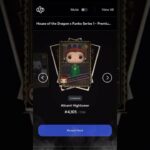 Opening a House of the Dragon X Funko Series 1 Premium NFT Pack #shorts #funko #houseofthedragon