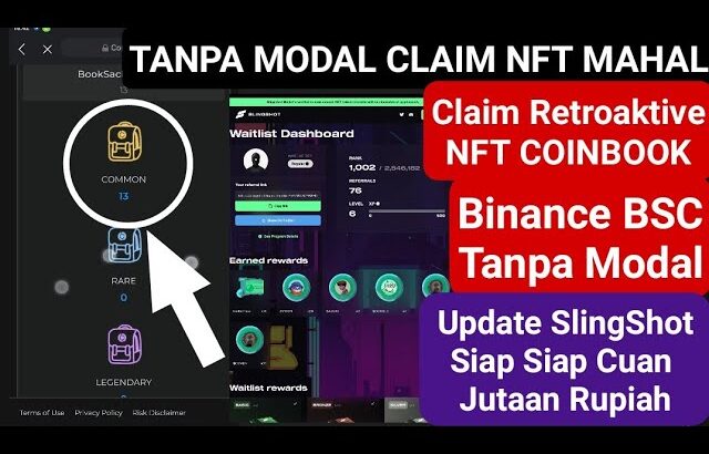 TANPA MODAL !!! NFT Gratis Tinggal Claim & Update Claim Reward Slingshot