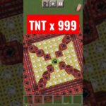 TNT X 999 IN MAINCRAFT #minecraft #mine #nft #gaming #meme #trick #game #brawl #bridge #hack