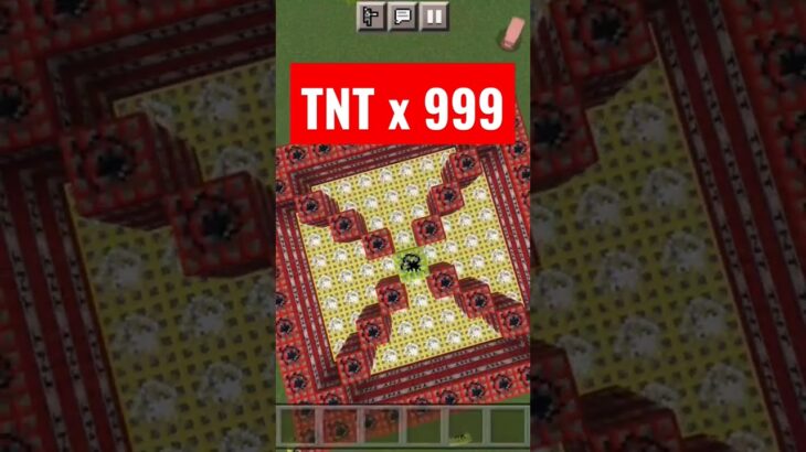 TNT X 999 IN MAINCRAFT #minecraft #mine #nft #gaming #meme #trick #game #brawl #bridge #hack