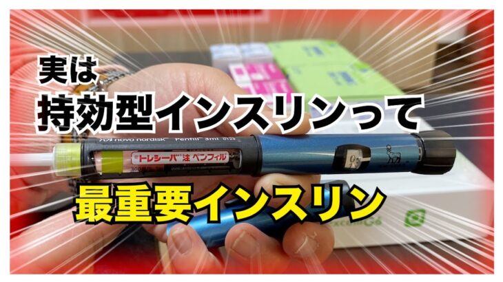 【糖尿病 Type1】実は持効型インスリンってすごく重要ってご存知ですか？絶食時でも打たないといけない！１型糖尿病の命綱