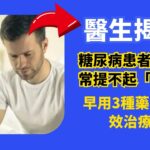 糖尿病患者是否經常提不起「性趣」！研究發現，糖友性功能下降不再是難題！醫生揭秘：早用3種藥，可有效治療！