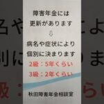 湯沢市 障害年金 糖尿病合併症 障害状態確認届 出し忘れ 医師 いつまでに 診断書 提出先 3ヵ月 #shorts