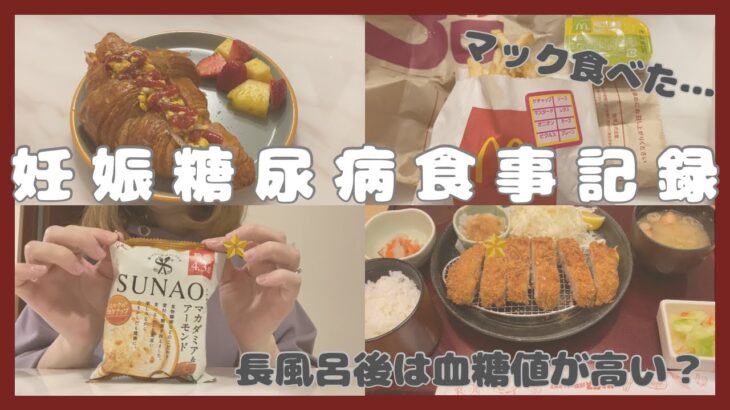 【妊娠糖尿病食事記録】6回の分割食と血糖測定。