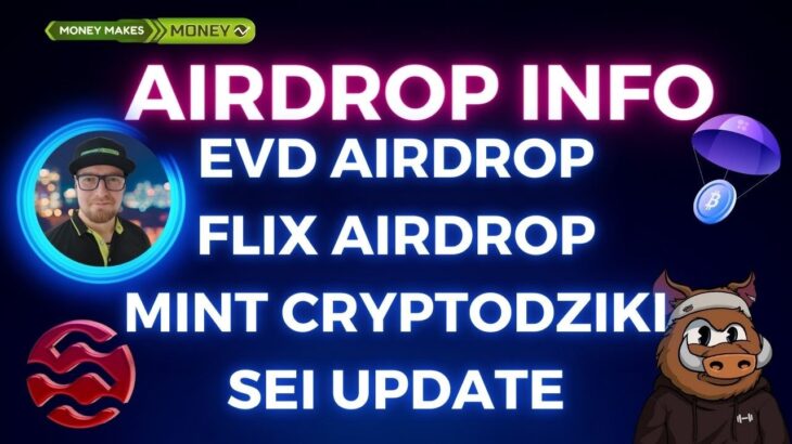 AIRDROP Info – Odbieramy EVD + Mint NFT CryptoDziki + DogeDay + Airdrop FLIX 💸