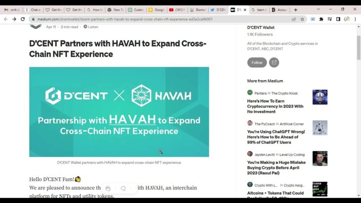 D’CENT Partners with HAVAH to Expand Cross-Chain NFT Experience #dcentwallet #HAVAH #nft