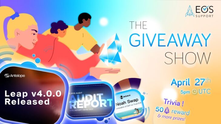 #EOS Support – The #Giveaway Show / April 27, 2023 – #Crypto #NFT