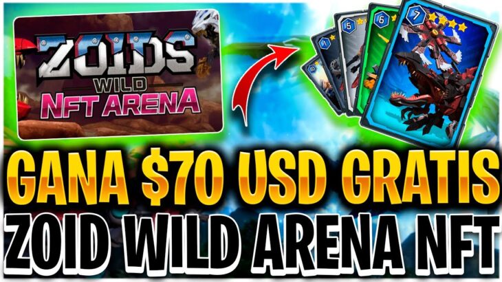 GANA $70 USDT GRATIS con este NUEVO JUEGO NFT FREE TO PLAY🤖 ZOIDS WILD ARENA🤖