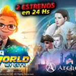 HOY 2 ESTRENOS | archeworld & meta world my city | juegos p2e nft abril del 2023 free to play