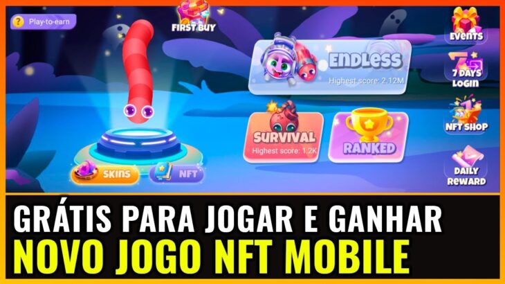 JOGO NFT GRÁTIS PARA JOGAR E GANHAR RECEM LANÇADO PAGANDO 3 DÓLARES DIA – GRAZY SLITHER