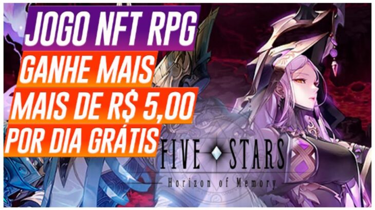 JOGO NFT RPG – GANHE MAIS DE R$ 5,00 – POR DIA – GRÁTIS – FIVE STARS