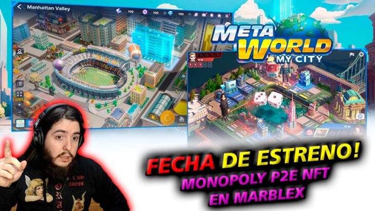 MONOPOLY | meta world mi city | p2e nft | en marblex juego por turnos de tablero | juego de mesa