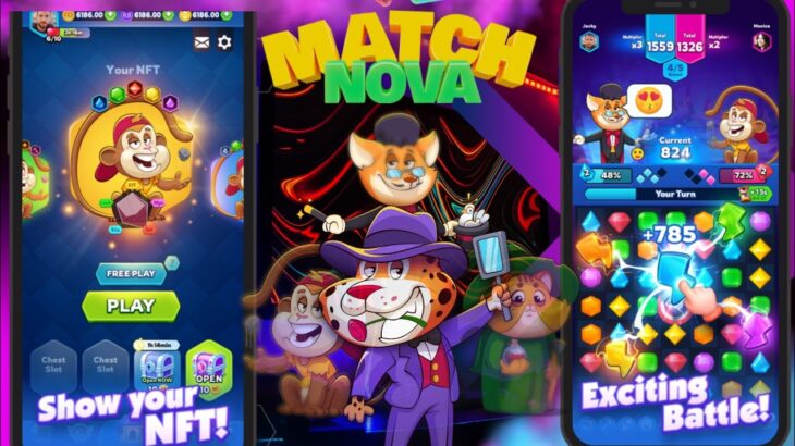 MatchNova NFT Game Play | P2E | Match 3 Game web3 gaming made easy  | Play on Android  io| Join Now