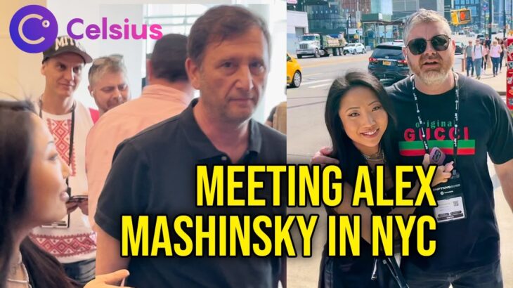 Meeting Celsius CEO Alex Mashinsky & Krissy Mashinsky at NFT NYC