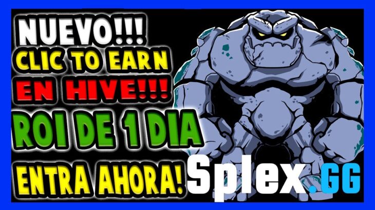 ROI 1 DIA | SPLEX | NUEVO CLICK TO EARN EN HIVE #hive #nft #p2e #clicktoearn #keychain #splex