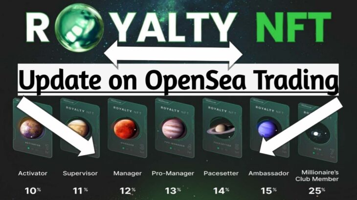 Royalty NFT Update on Opensea trading || Active Maximum Slots in Classic for NFT Earning.