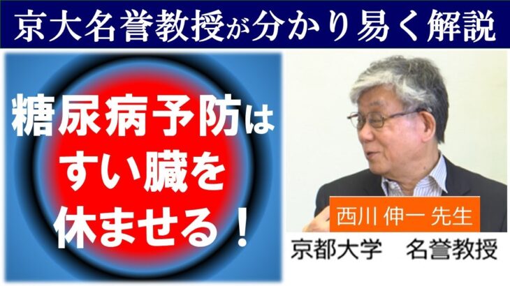 【京都大学名誉教授】がわかり易く教える、すい臓が糖尿病と関係していた