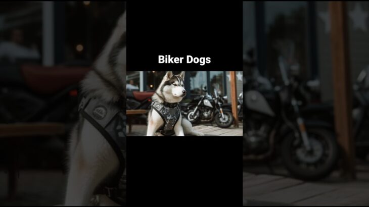 Biker Dogs #crypto #nft #ai #midjourney #dog #puppyvideos #puppy #biker #harley #chopper