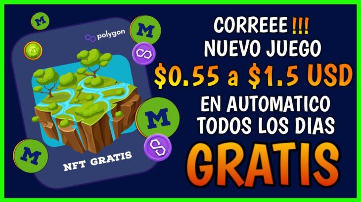 💥IMPERDIBLE💥 NUEVO juego NFT para ganar criptomonedas GRATIS en automático desde tu móvil en 2023