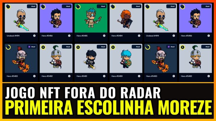 JOGO NFT GERA 19 DÓLARES RÁPIDO E PRIMEIRA ESCOLINHA DO CANAL MOREZE